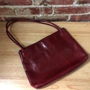 // Authentic HOBO bag // red leather purse //